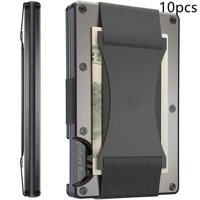 New Metal Card Bag Carbon Fiber Wallet Wallet RFID Anti-theft Swiping Blocking Technology