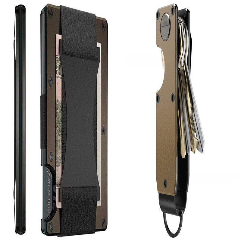 New Metal Card Bag Carbon Fiber Wallet Wallet RFID Anti-theft Swiping Blocking Technology