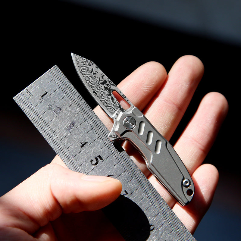 Titanium Alloy Key Knife EDC Mini Quick Tool