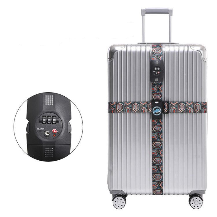 Cross Luggage Belt TSA Customs Code Lock