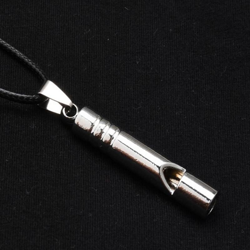 Titanium Emergency Alarm Portable Keychain Necklace