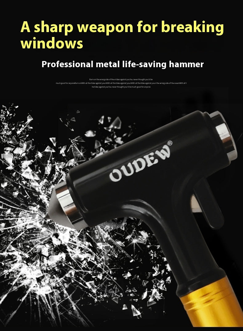 Multifunctional All-metal Emergency Window Break Hammer Stainless Steel