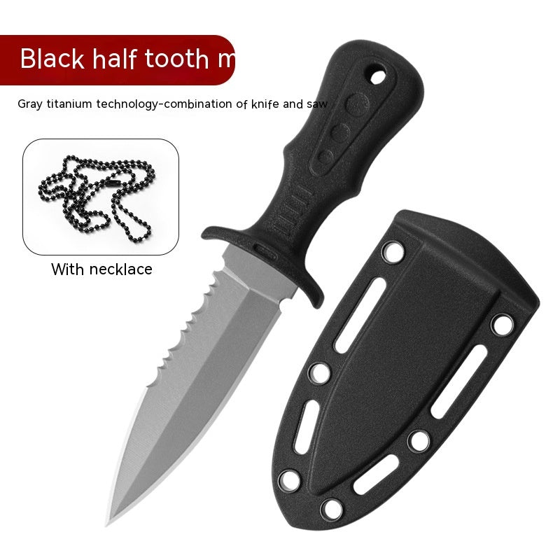 Outdoor Knife Straight Knife Camping Portable Fruit Knife