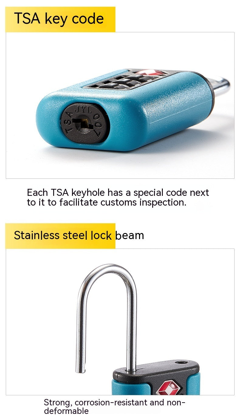 Key TSA Lock Luggage And Suitcase Padlock With Password Required