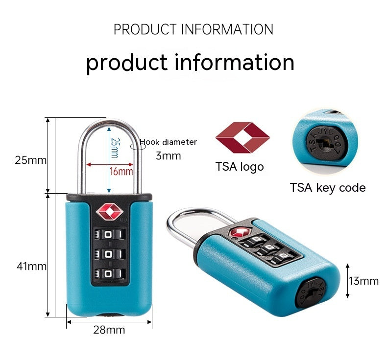 Key TSA Lock Luggage And Suitcase Padlock With Password Required