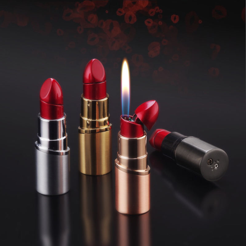 Creative Inflatable Women's Lipstick Lighter