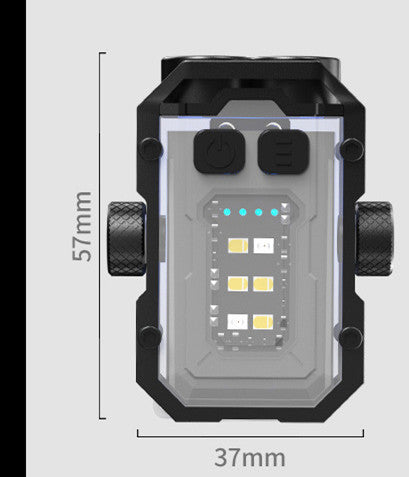 Keychain Light USB Charging Outdoor Dual Light