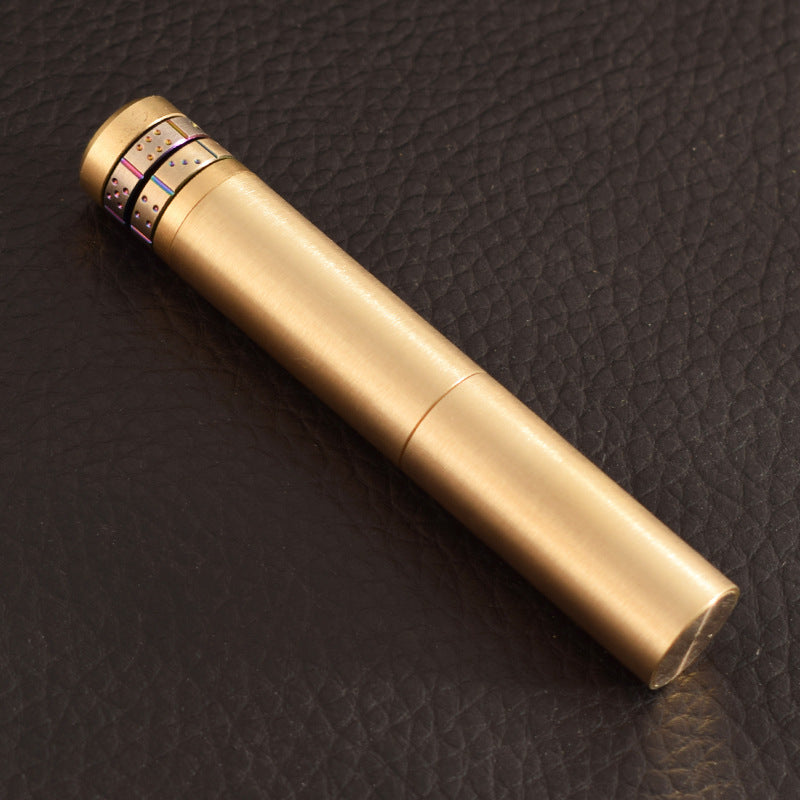 Nunchaku Second-generation Brass Oil Machine Creative Retro Old-fashioned Special-shaped Kerosene Lighter