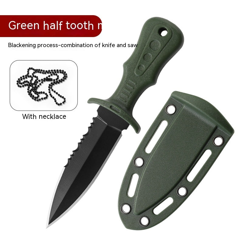 Outdoor Knife Straight Knife Camping Portable Fruit Knife