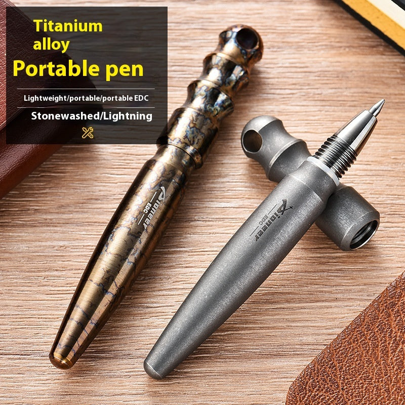 Titanium Alloy Portable EDC Tactical Pen Mini Self-defense