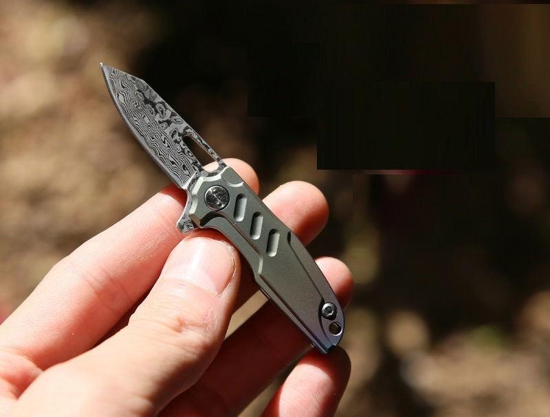 Titanium Alloy Key Knife EDC Mini Quick Tool