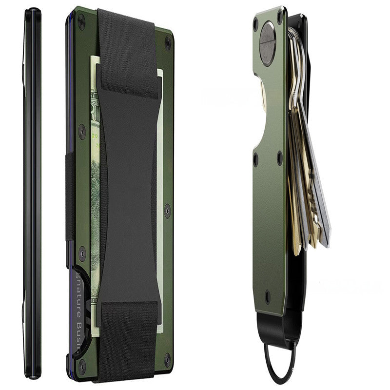 New Metal Card Bag Carbon Fiber Wallet Wallet RFID Anti-theft Swiping Blocking Technology