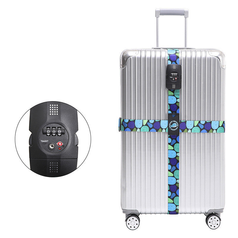 Cross Luggage Belt TSA Customs Code Lock