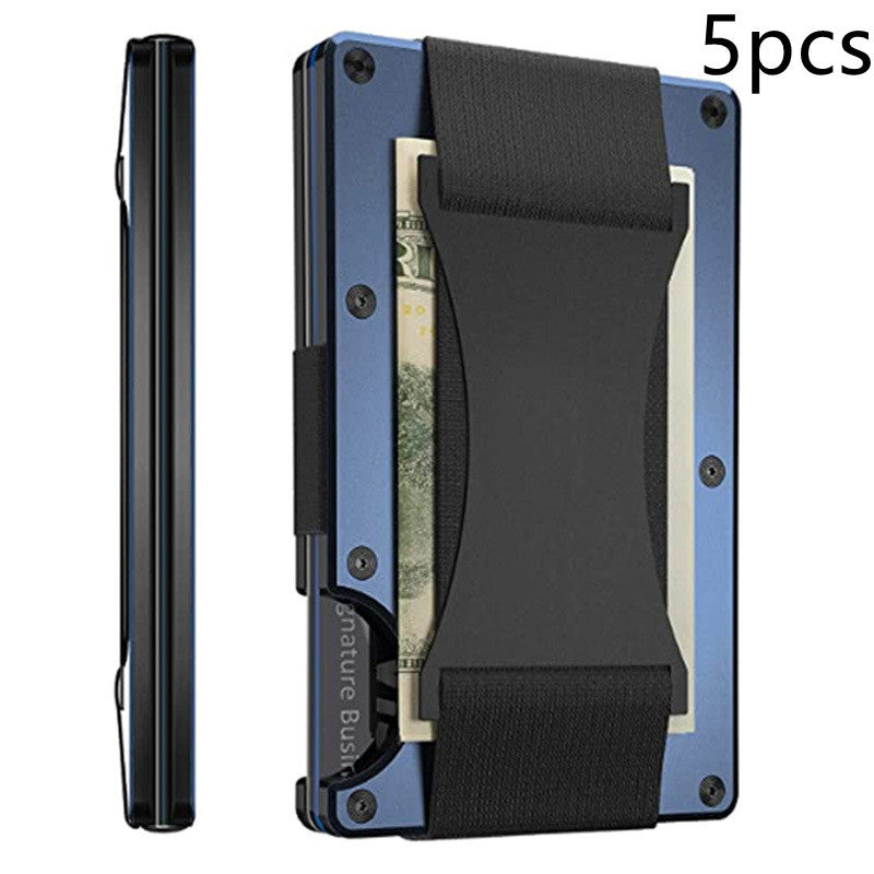 New Metal Card Bag Carbon Fiber Wallet Wallet RFID Anti-theft Swiping Blocking Technology