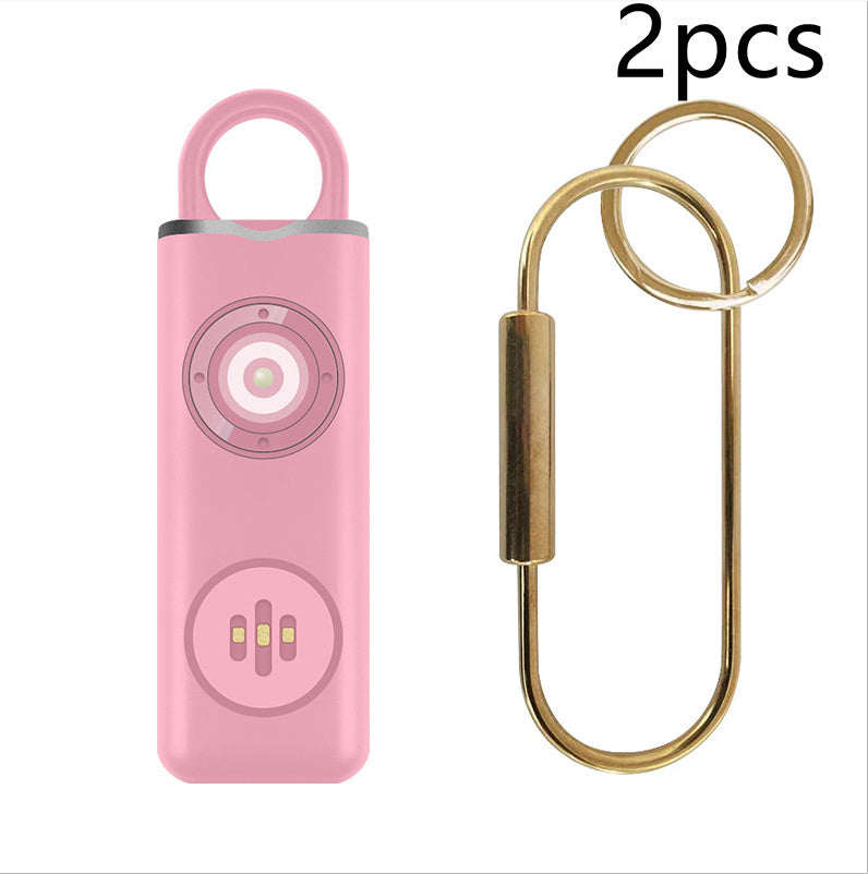 Self Defense Siren Safety Alarm For Women Keychain With SOS LED Light Personal Self Alarm Personal Security Keychain Alarm