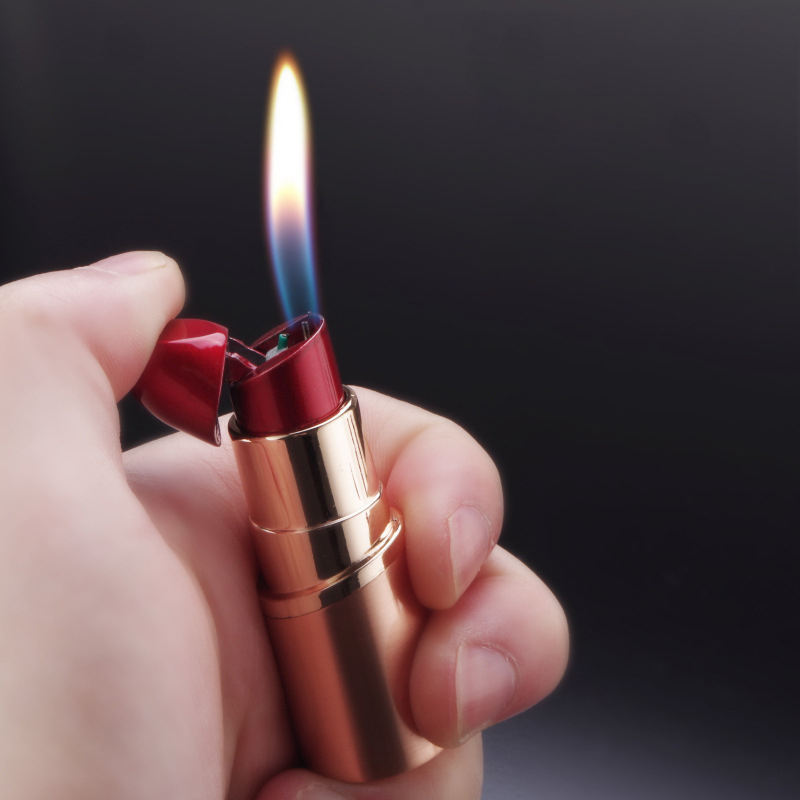 Creative Inflatable Women's Lipstick Lighter