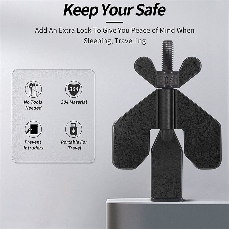 Portable Hotel Door Lock Live Alone Self-Defense Door Stop Travel Anti-theft Door Stopper Childproof Door Lock Safety Home Latch