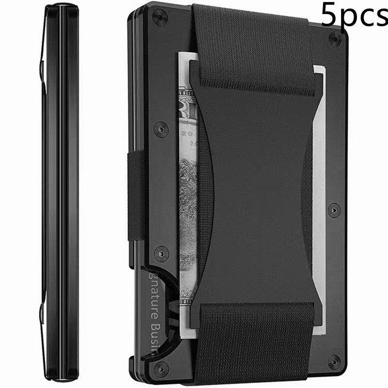 New Metal Card Bag Carbon Fiber Wallet Wallet RFID Anti-theft Swiping Blocking Technology