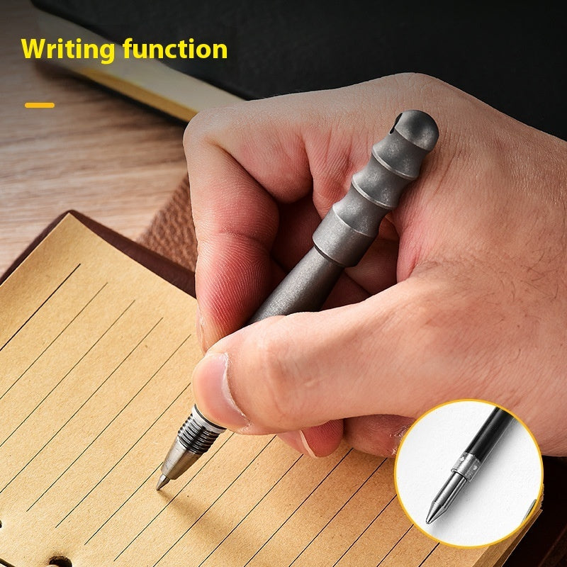 Titanium Alloy Portable EDC Tactical Pen Mini Self-defense