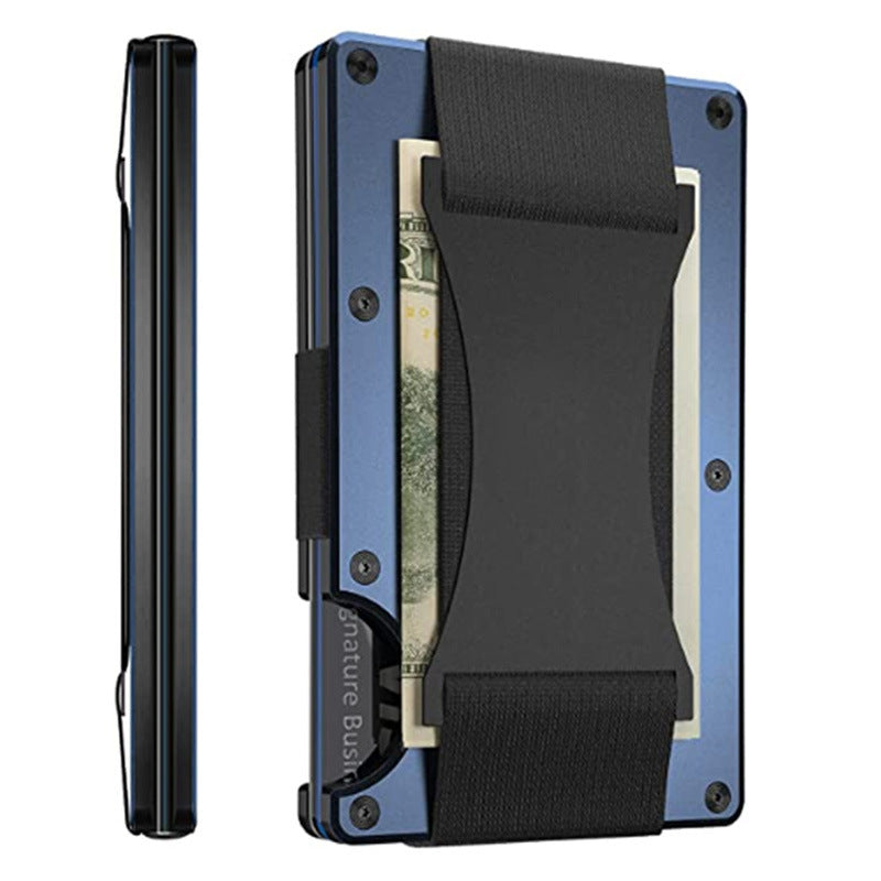 New Metal Card Bag Carbon Fiber Wallet Wallet RFID Anti-theft Swiping Blocking Technology