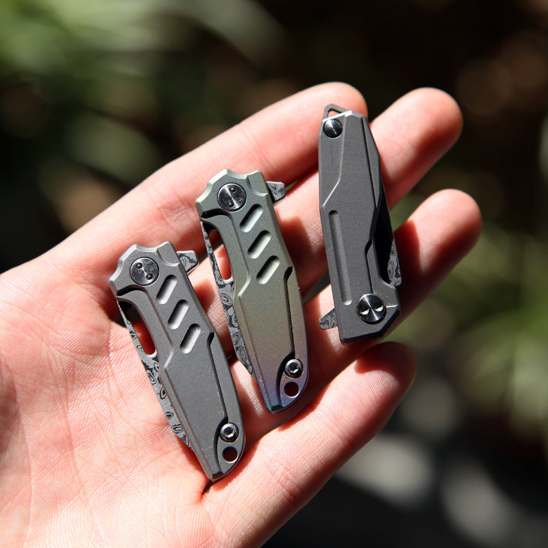 Titanium Alloy Key Knife EDC Mini Quick Tool