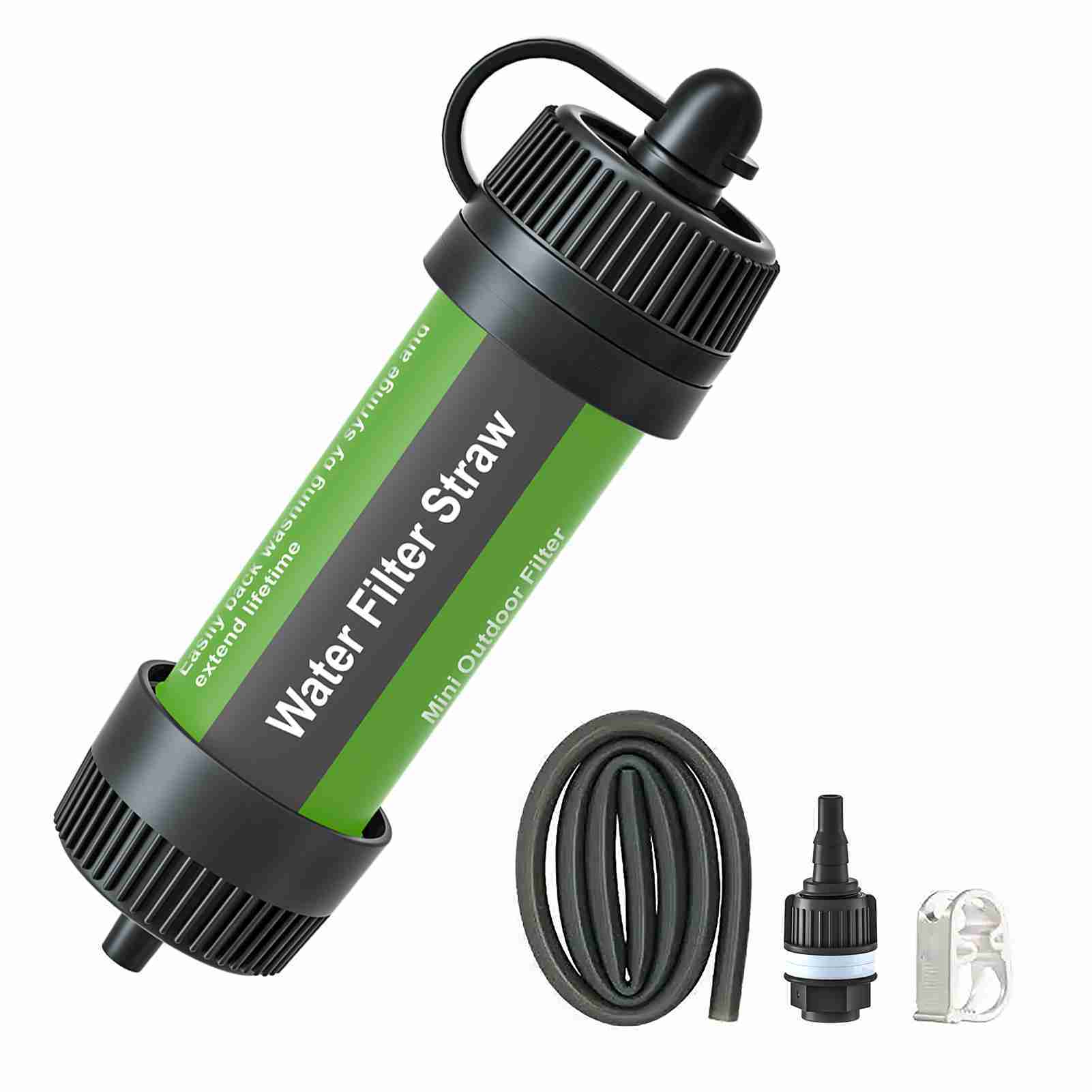 Water Filter Straw Outdoor Portable Water Purifier Survival Gear for Camping Hiking Backpacking Emergency Preparedness