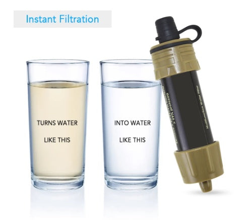 Mini Portable Outdoor Straight Drinking Water Filter