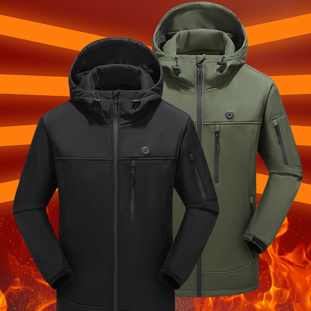 Outdoor USB Heating Jackets Warming Coat Winter Flexible Electric Thermal Clothing Fishing Hiking Warm Clothes